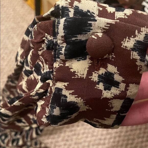 Jessica Women's Patterned Blouse - Brown and Black - Picture 5 of 6